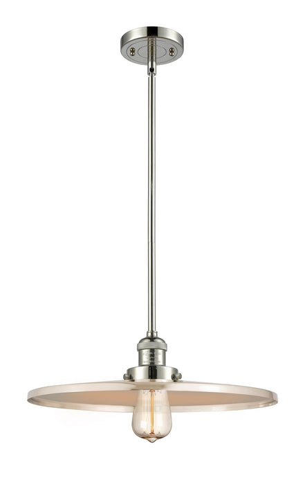 Innovations 201S-PN-MFR-PN-16 One Light Mini Pendant, Polished Nickel