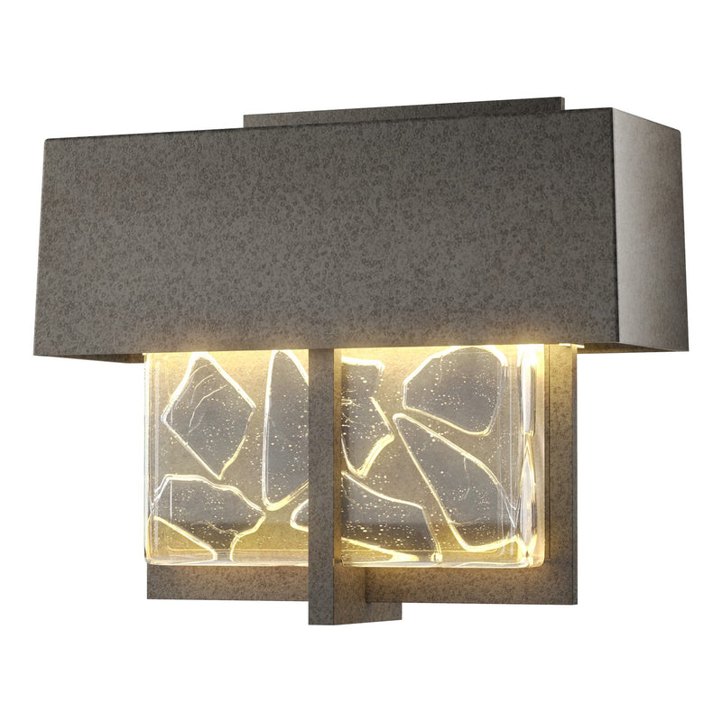 Hubbardton Forge 302515-LED-20-YP0501 LED Outdoor Wall Sconce, Coastal Natural Iron