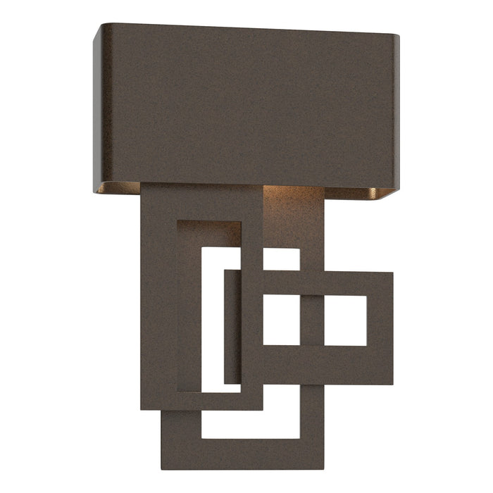 Hubbardton Forge 302520-LED-LFT-14 LED Outdoor Wall Sconce, Coastal Oil Rubbed Bronze