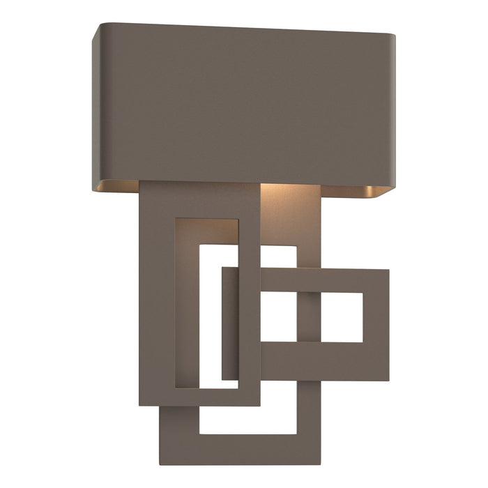 Hubbardton Forge 302520-LED-LFT-77 LED Outdoor Wall Sconce, Coastal Dark Smoke