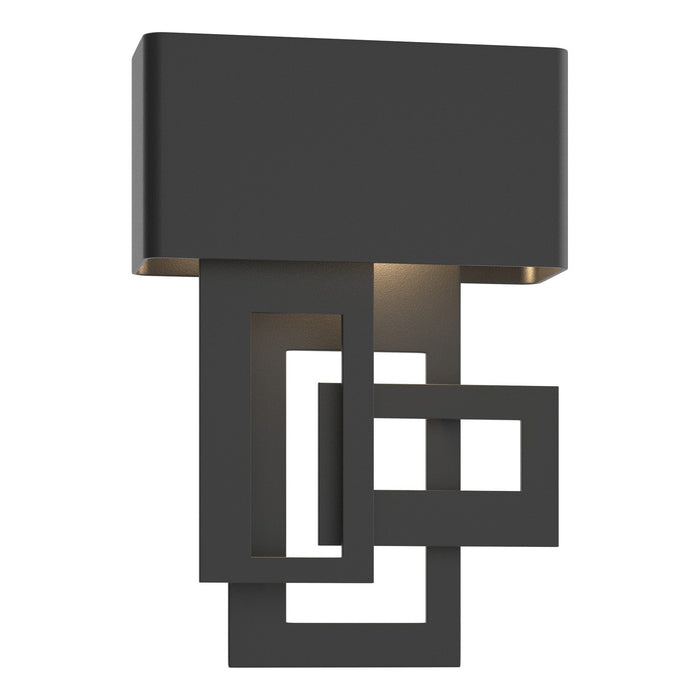 Hubbardton Forge 302520-LED-LFT-80 LED Outdoor Wall Sconce, Coastal Black