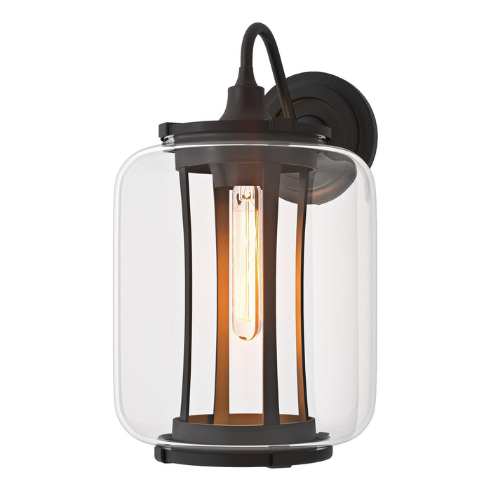 Hubbardton Forge 302553-SKT-80-ZM0724 One Light Outdoor Wall Sconce, Coastal Black