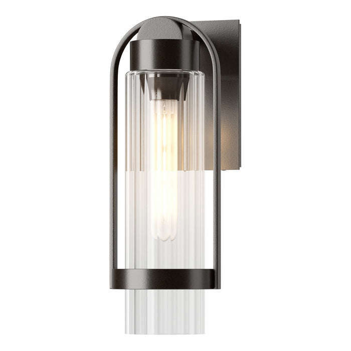 Hubbardton Forge 302555-SKT-14-ZM0741 One Light Outdoor Wall Sconce, Coastal Oil Rubbed Bronze