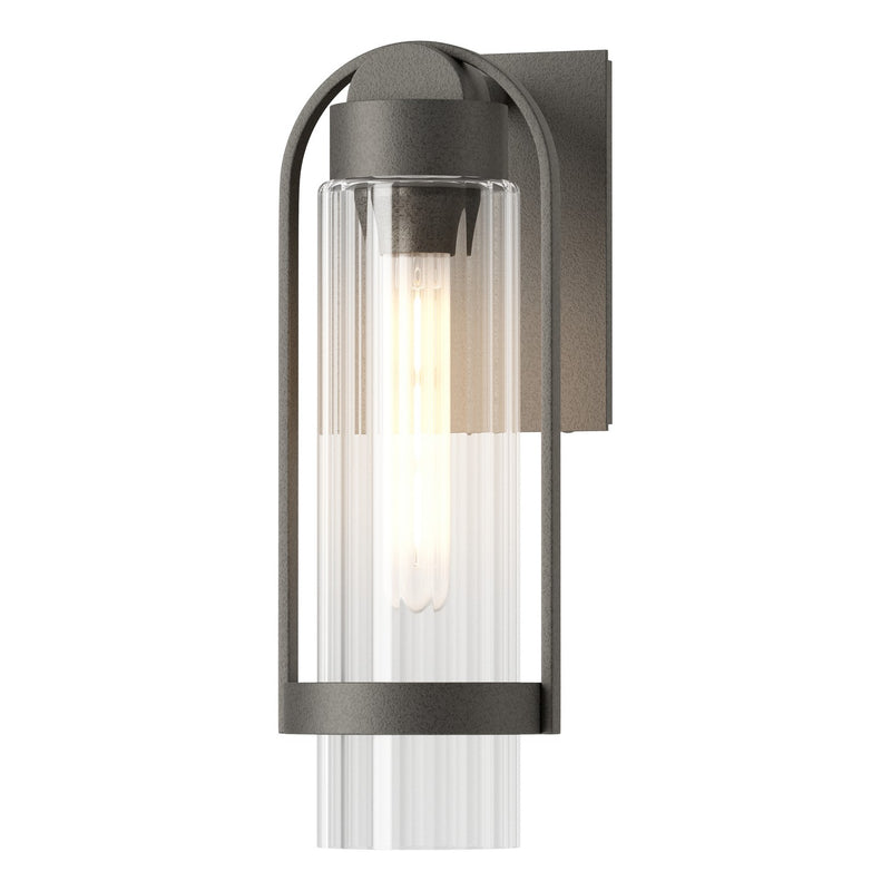 Hubbardton Forge 302555-SKT-20-ZM0741 One Light Outdoor Wall Sconce, Coastal Natural Iron