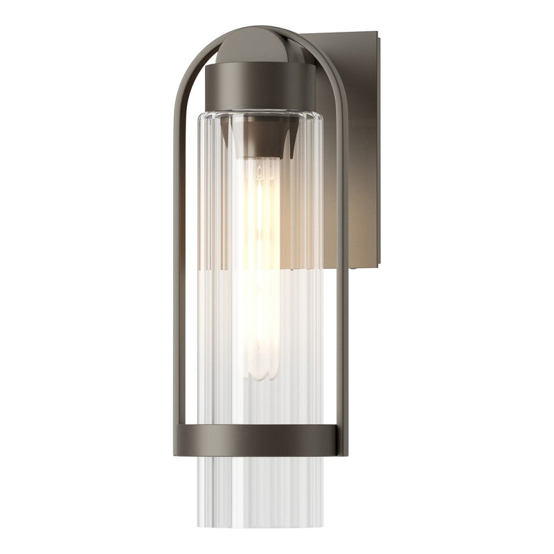 Hubbardton Forge 302555-SKT-77-ZM0741 One Light Outdoor Wall Sconce, Coastal Dark Smoke