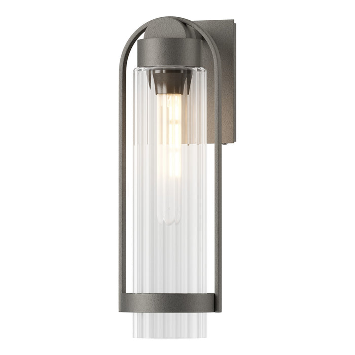 Hubbardton Forge 302556-SKT-20-ZM0742 One Light Outdoor Wall Sconce, Coastal Natural Iron