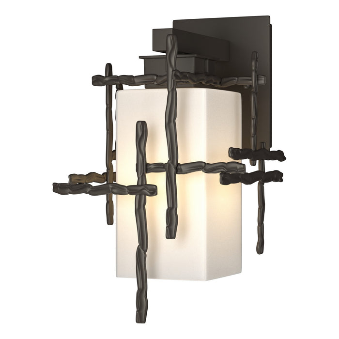 Hubbardton Forge 302580-SKT-77-GG0111 One Light Outdoor Wall Sconce, Coastal Dark Smoke