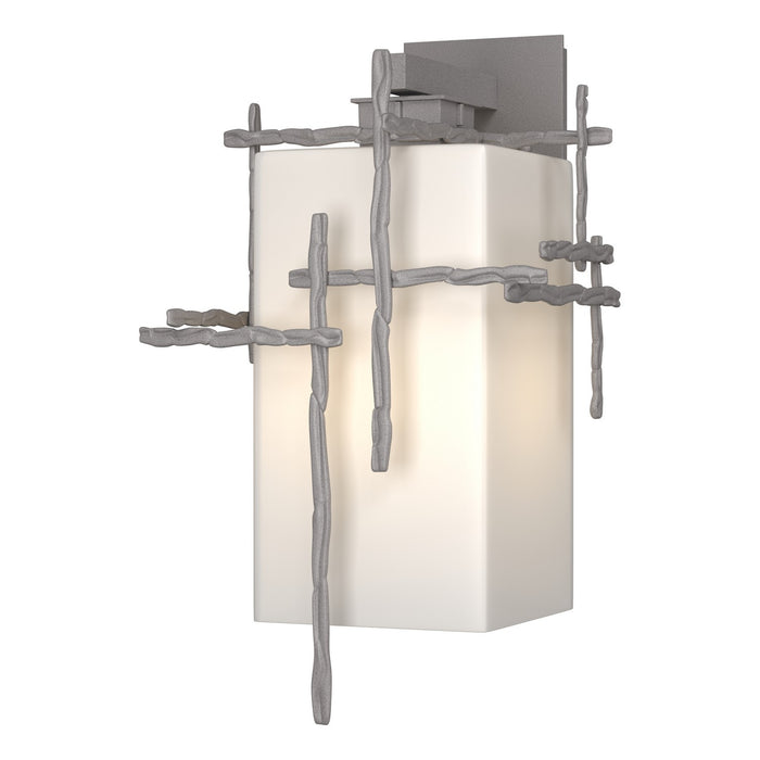 Hubbardton Forge 302583-SKT-78-GG0707 One Light Outdoor Wall Sconce, Coastal Burnished Steel