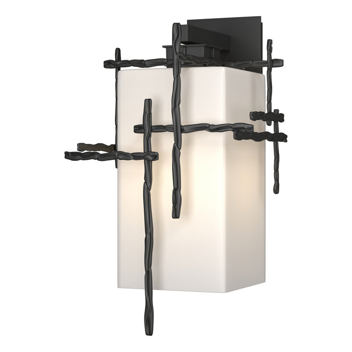 Hubbardton Forge 302583-SKT-80-GG0707 One Light Outdoor Wall Sconce, Coastal Black