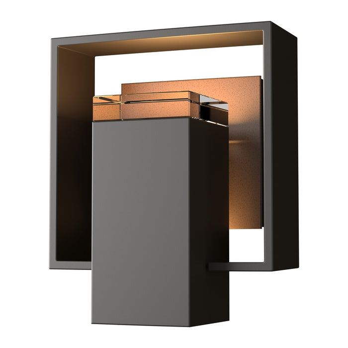 Hubbardton Forge 302601-SKT-14-75-ZM0546 One Light Outdoor Wall Sconce, Coastal Oil Rubbed Bronze