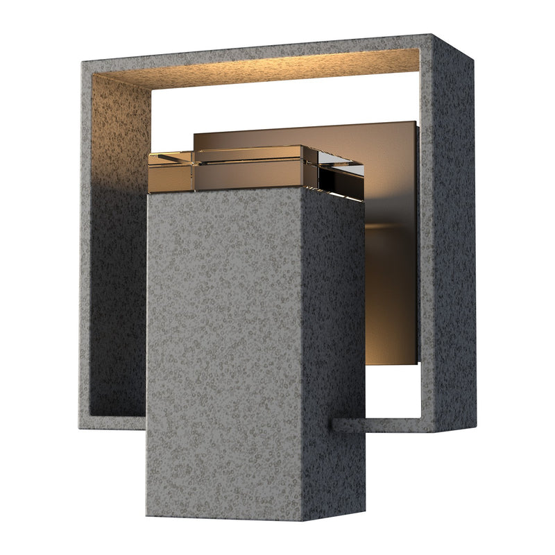 Hubbardton Forge 302601-SKT-20-14-ZM0546 One Light Outdoor Wall Sconce, Coastal Natural Iron