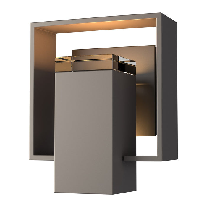 Hubbardton Forge 302601-SKT-77-14-ZM0546 One Light Outdoor Wall Sconce, Coastal Dark Smoke