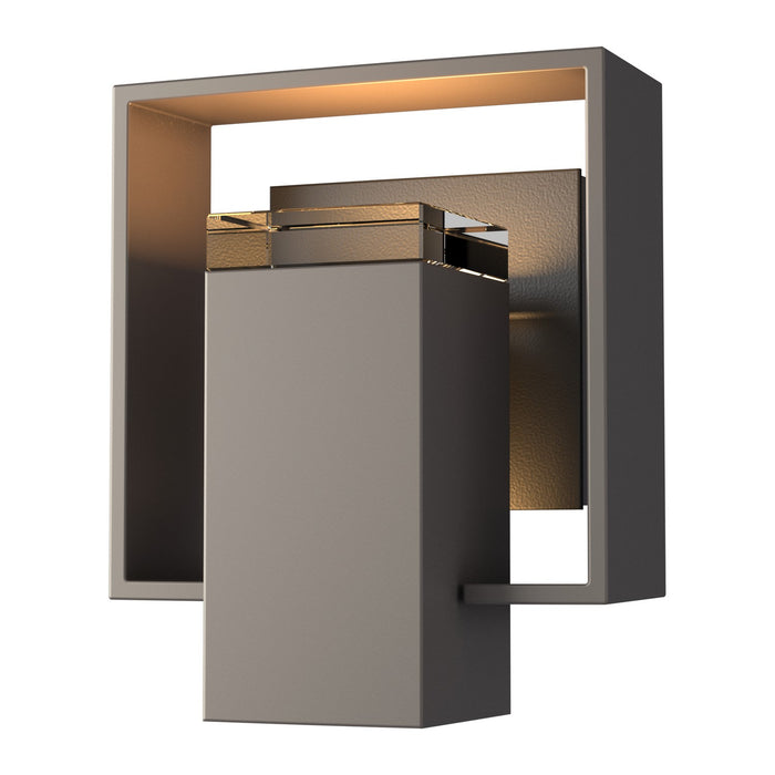 Hubbardton Forge 302601-SKT-77-80-ZM0546 One Light Outdoor Wall Sconce, Coastal Dark Smoke