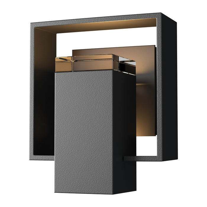Hubbardton Forge 302601-SKT-80-14-ZM0546 One Light Outdoor Wall Sconce, Coastal Black
