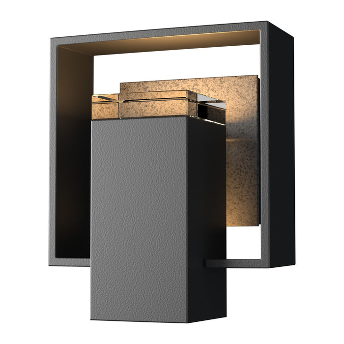 Hubbardton Forge 302601-SKT-80-20-ZM0546 One Light Outdoor Wall Sconce, Coastal Black