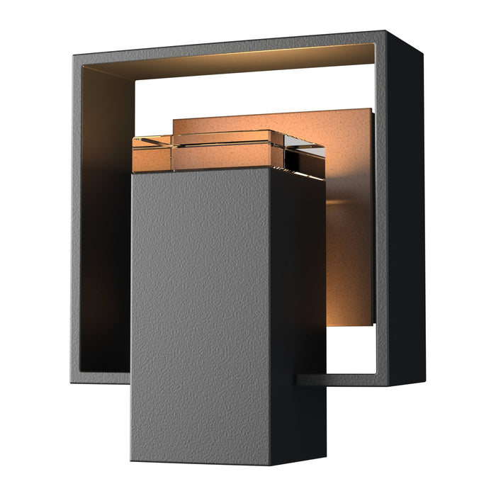Hubbardton Forge 302601-SKT-80-75-ZM0546 One Light Outdoor Wall Sconce, Coastal Black
