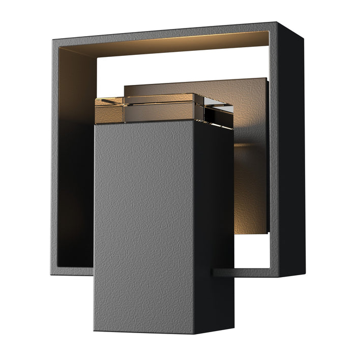 Hubbardton Forge 302601-SKT-80-80-ZM0546 One Light Outdoor Wall Sconce, Coastal Black