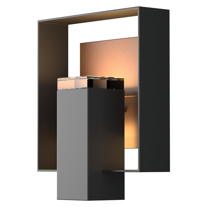 Hubbardton Forge 302603-SKT-80-75-ZM0546 One Light Outdoor Wall Sconce, Coastal Black