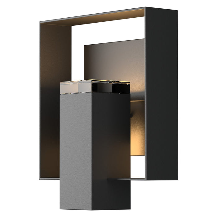 Hubbardton Forge 302603-SKT-80-80-ZM0546 One Light Outdoor Wall Sconce, Coastal Black