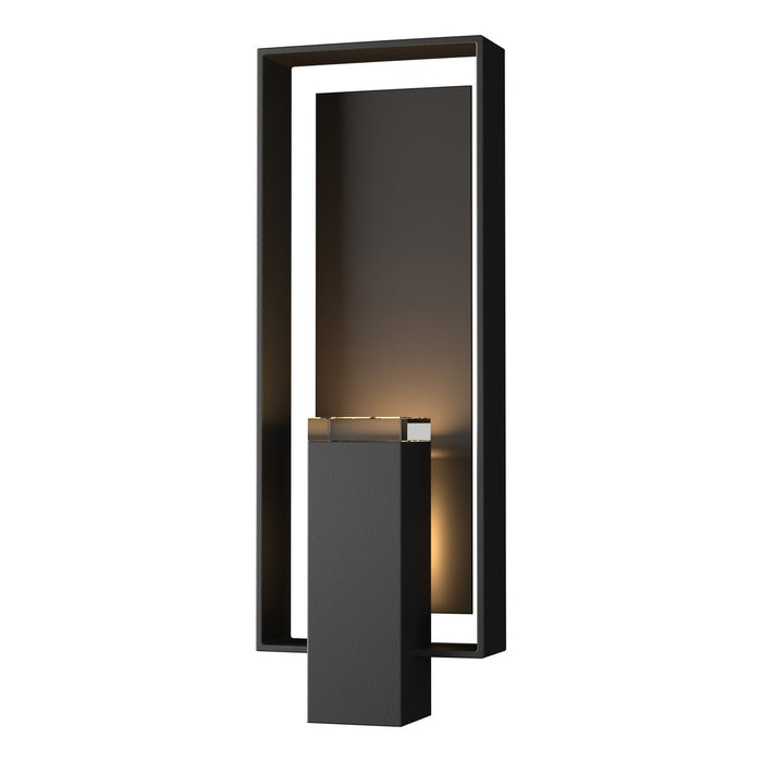 Hubbardton Forge 302605-SKT-80-14-ZM0546 Two Light Outdoor Wall Sconce, Coastal Black