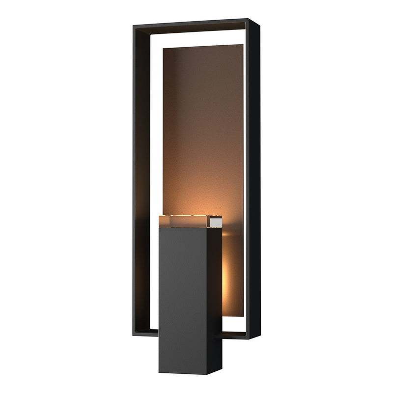 Hubbardton Forge 302605-SKT-80-75-ZM0546 Two Light Outdoor Wall Sconce, Coastal Black