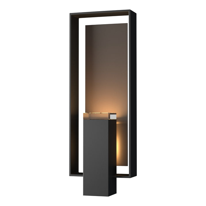 Hubbardton Forge 302605-SKT-80-77-ZM0546 Two Light Outdoor Wall Sconce, Coastal Black