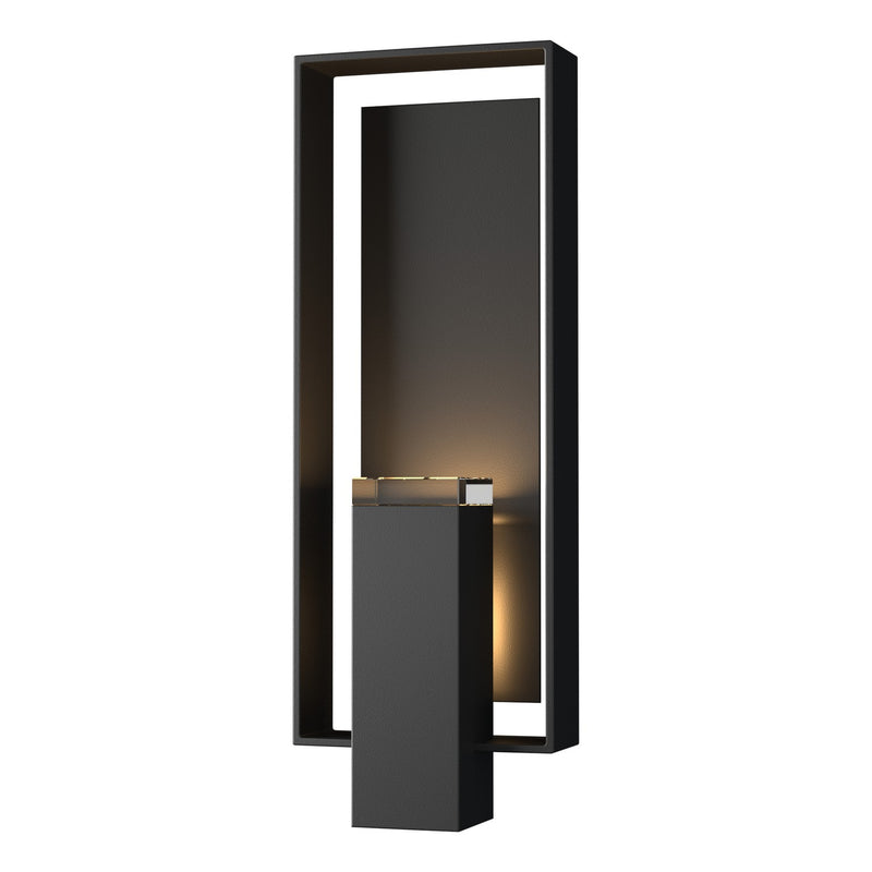 Hubbardton Forge 302605-SKT-80-80-ZM0546 Two Light Outdoor Wall Sconce, Coastal Black