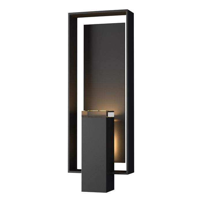 Hubbardton Forge 302605-SKT-80-80-ZM0546 Two Light Outdoor Wall Sconce, Coastal Black