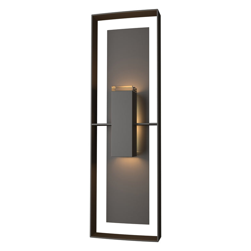 Hubbardton Forge 302607-SKT-14-14-ZM0546 Two Light Outdoor Wall Sconce, Coastal Oil Rubbed Bronze