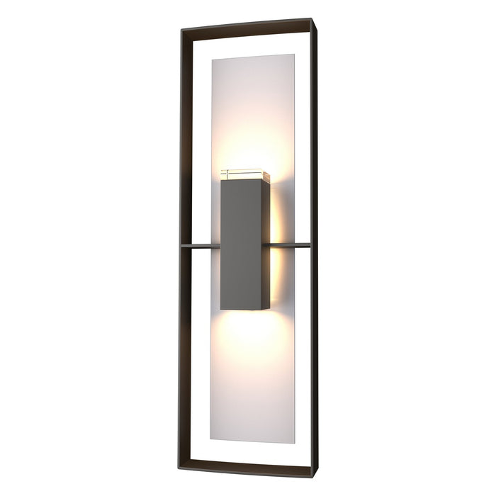 Hubbardton Forge 302607-SKT-14-78-ZM0546 Two Light Outdoor Wall Sconce, Coastal Oil Rubbed Bronze