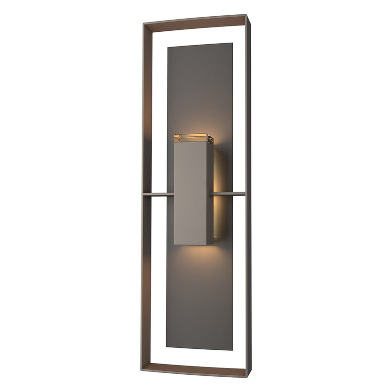 Hubbardton Forge 302607-SKT-77-14-ZM0546 Two Light Outdoor Wall Sconce, Coastal Dark Smoke