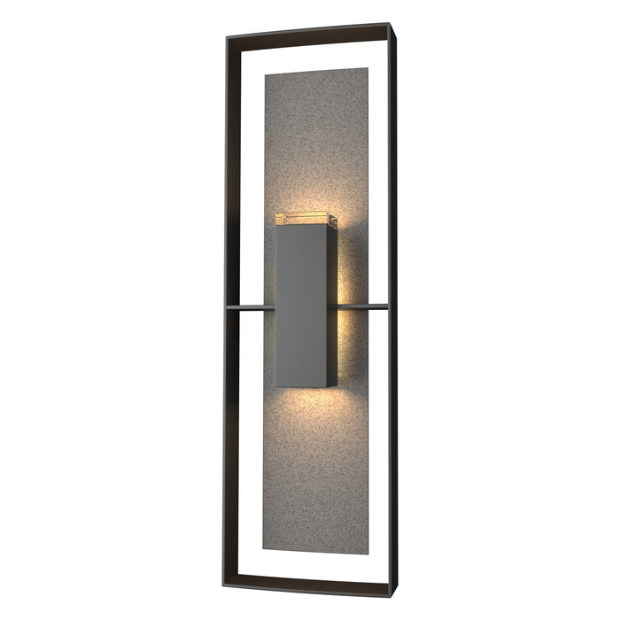 Hubbardton Forge 302607-SKT-80-20-ZM0546 Two Light Outdoor Wall Sconce, Coastal Black