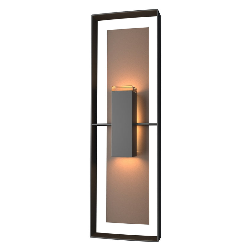 Hubbardton Forge 302607-SKT-80-75-ZM0546 Two Light Outdoor Wall Sconce, Coastal Black