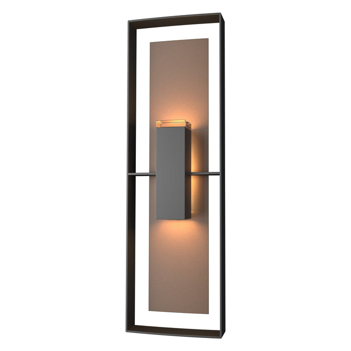 Hubbardton Forge 302607-SKT-80-75-ZM0546 Two Light Outdoor Wall Sconce, Coastal Black