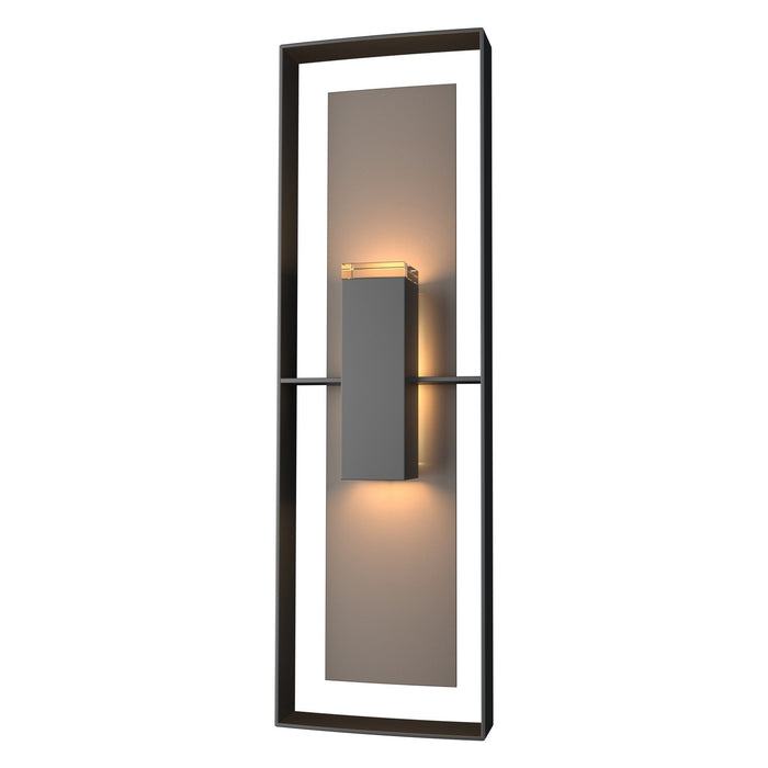 Hubbardton Forge 302607-SKT-80-77-ZM0546 Two Light Outdoor Wall Sconce, Coastal Black