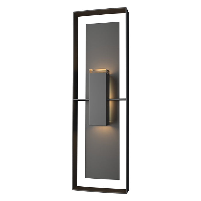 Hubbardton Forge 302607-SKT-80-80-ZM0546 Two Light Outdoor Wall Sconce, Coastal Black