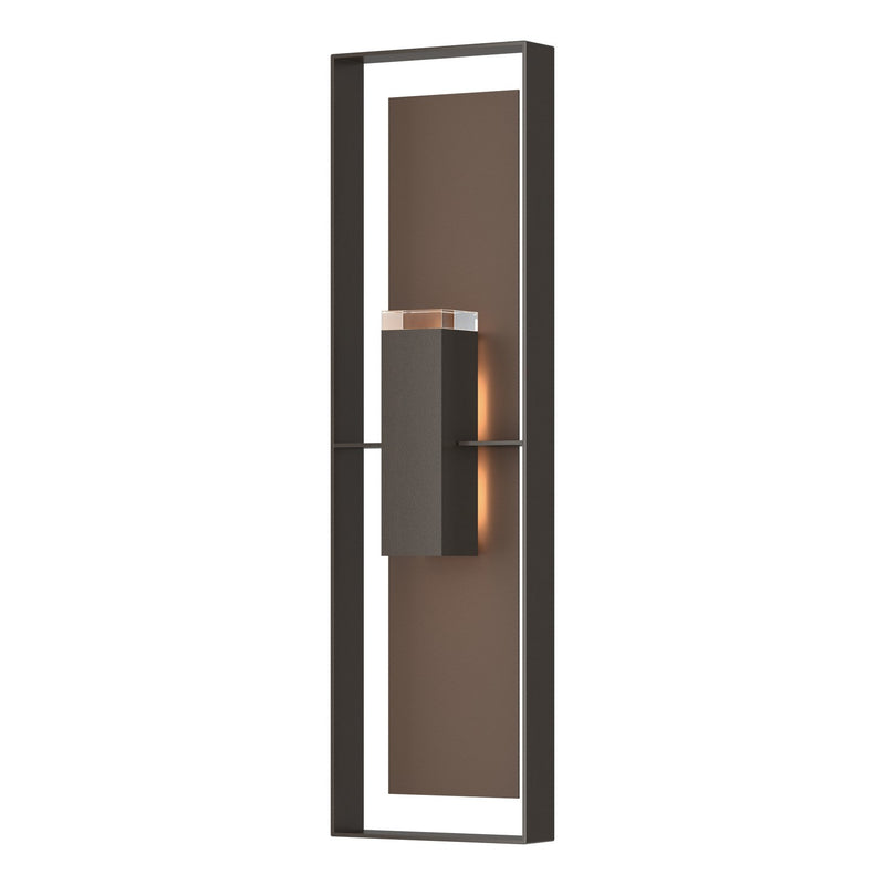 Hubbardton Forge 302608-SKT-14-75-ZM0736 Two Light Outdoor Wall Sconce, Coastal Oil Rubbed Bronze