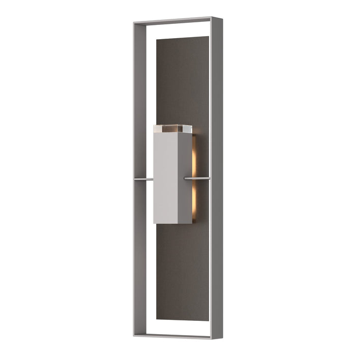 Hubbardton Forge 302608-SKT-78-14-ZM0736 Two Light Outdoor Wall Sconce, Coastal Burnished Steel