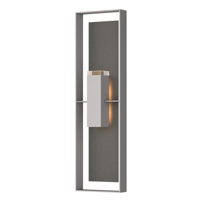Hubbardton Forge 302608-SKT-78-20-ZM0736 Two Light Outdoor Wall Sconce, Coastal Burnished Steel