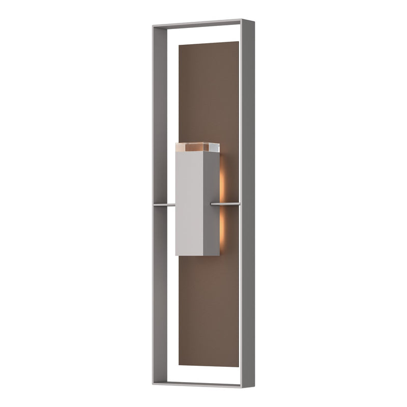 Hubbardton Forge 302608-SKT-78-75-ZM0736 Two Light Outdoor Wall Sconce, Coastal Burnished Steel