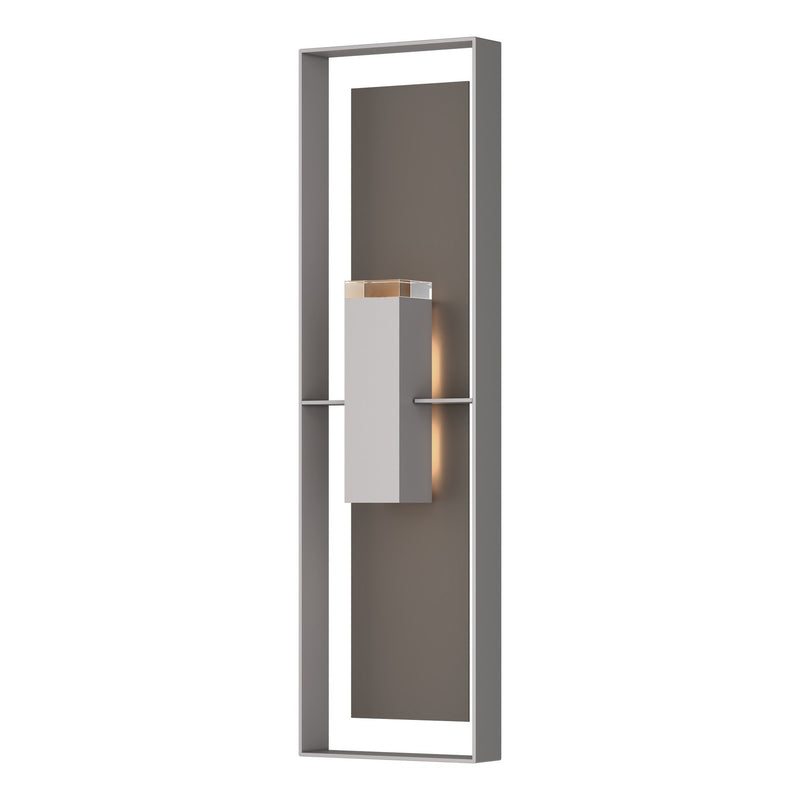 Hubbardton Forge 302608-SKT-78-77-ZM0736 Two Light Outdoor Wall Sconce, Coastal Burnished Steel