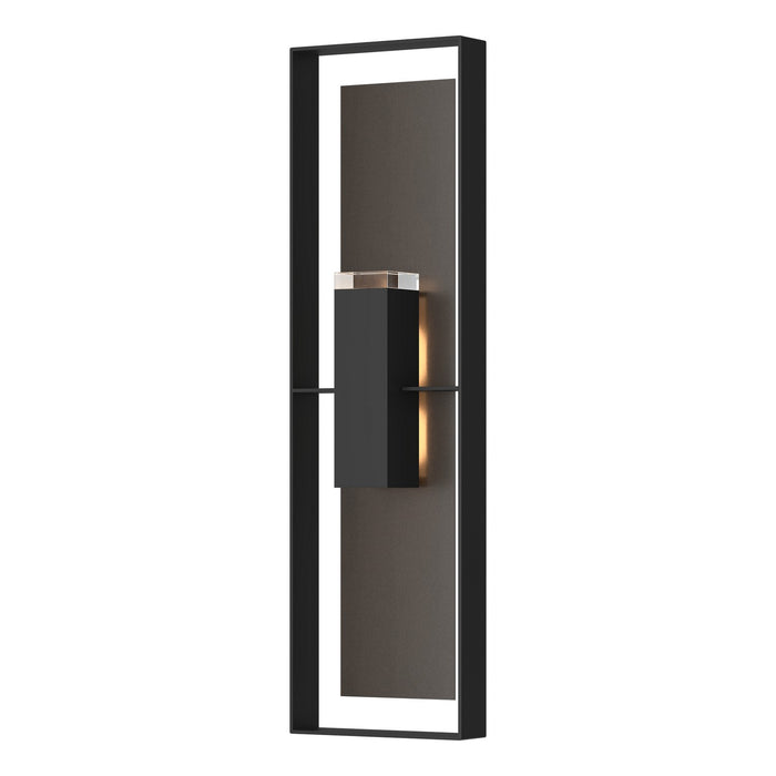 Hubbardton Forge 302608-SKT-80-14-ZM0736 Two Light Outdoor Wall Sconce, Coastal Black