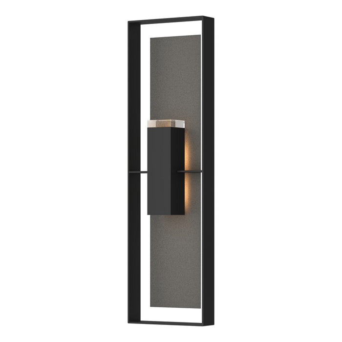 Hubbardton Forge 302608-SKT-80-20-ZM0736 Two Light Outdoor Wall Sconce, Coastal Black