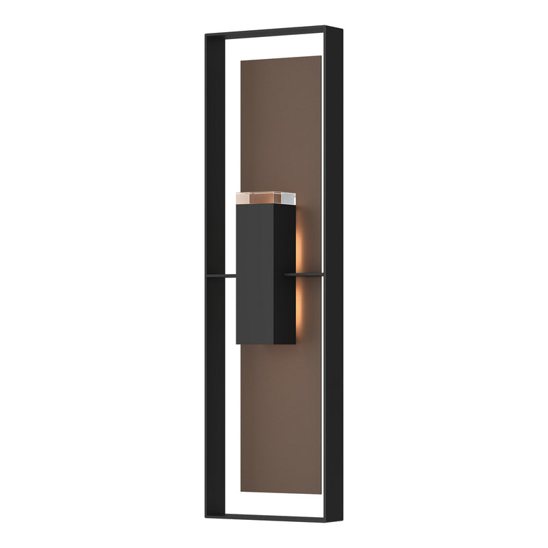 Hubbardton Forge 302608-SKT-80-75-ZM0736 Two Light Outdoor Wall Sconce, Coastal Black