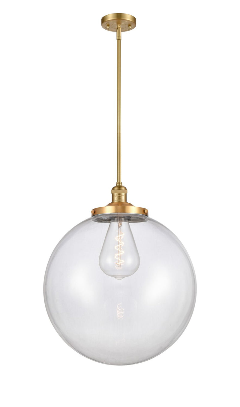 Innovations 201S-SG-G202-18 One Light Pendant, Satin Gold