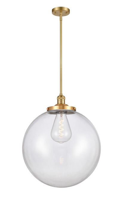 Innovations 201S-SG-G202-18 One Light Pendant, Satin Gold