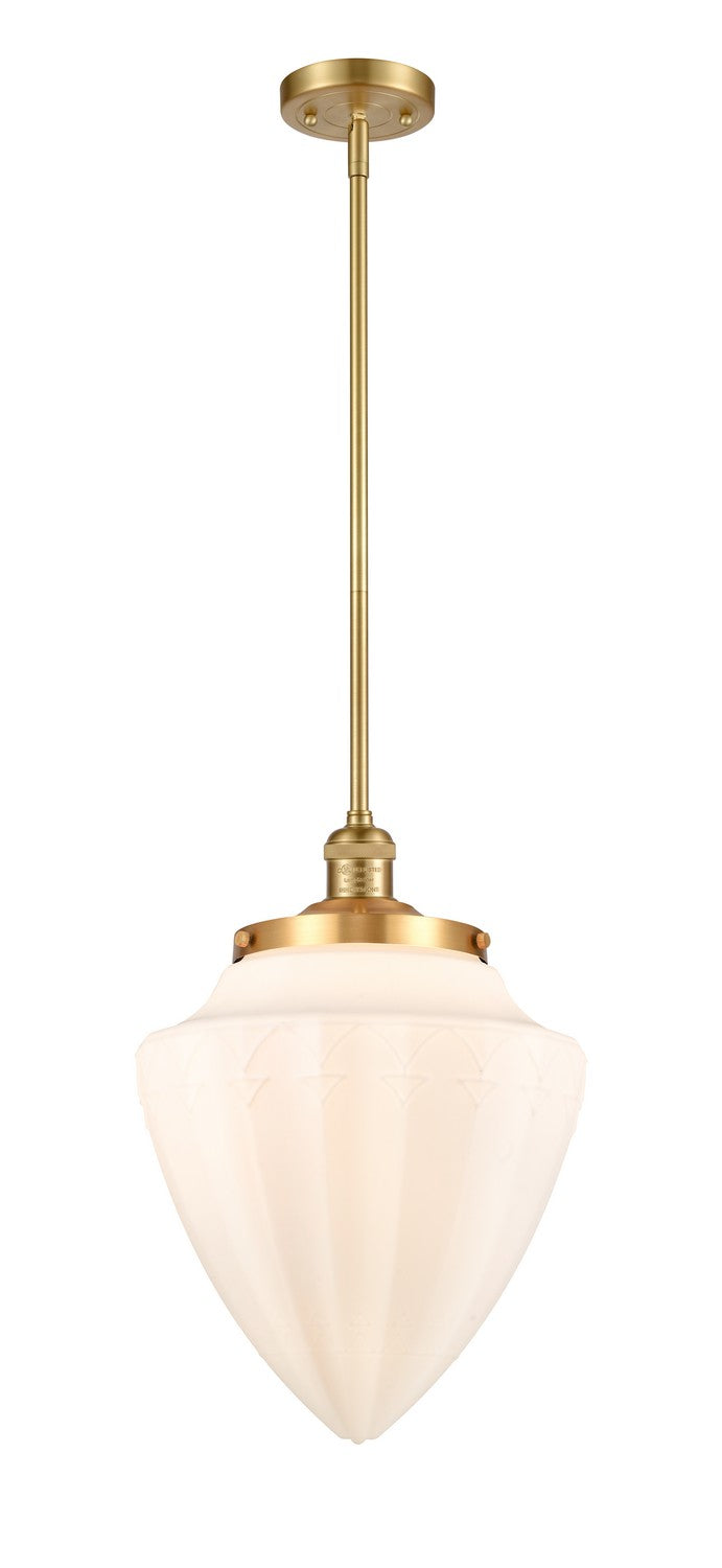 Innovations 201S-SG-G661-12 One Light Mini Pendant, Satin Gold