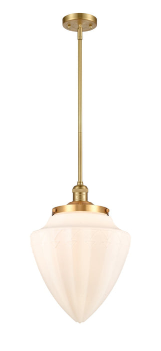 Innovations 201S-SG-G661-12 One Light Mini Pendant, Satin Gold