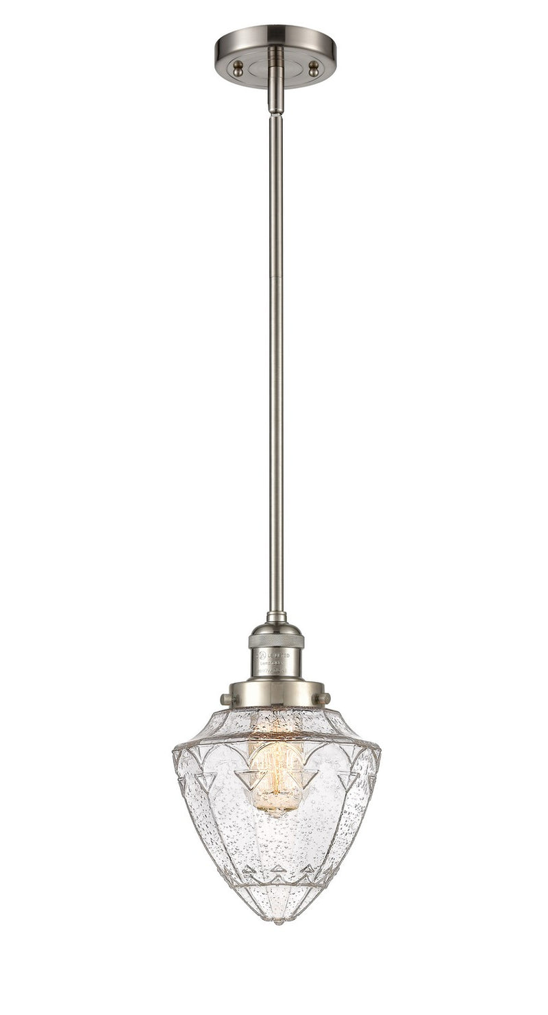 Innovations 201S-SN-G664-7 One Light Mini Pendant, Brushed Satin Nickel