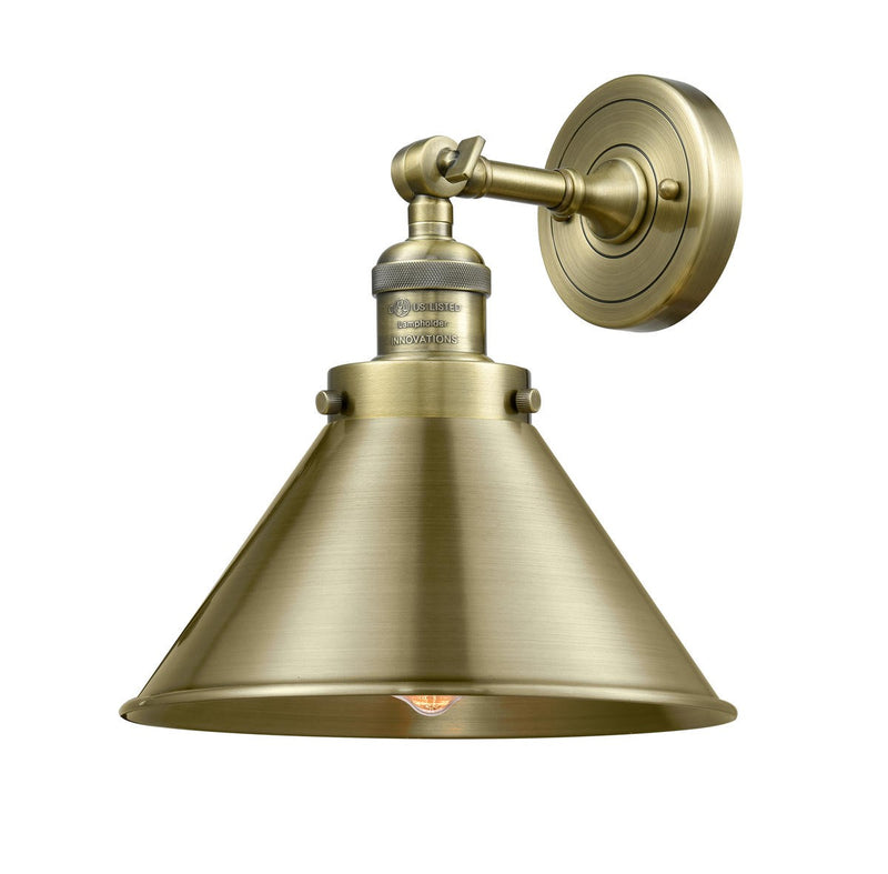 Innovations 203-AB-M10-AB One Light Wall Sconce, Antique Brass